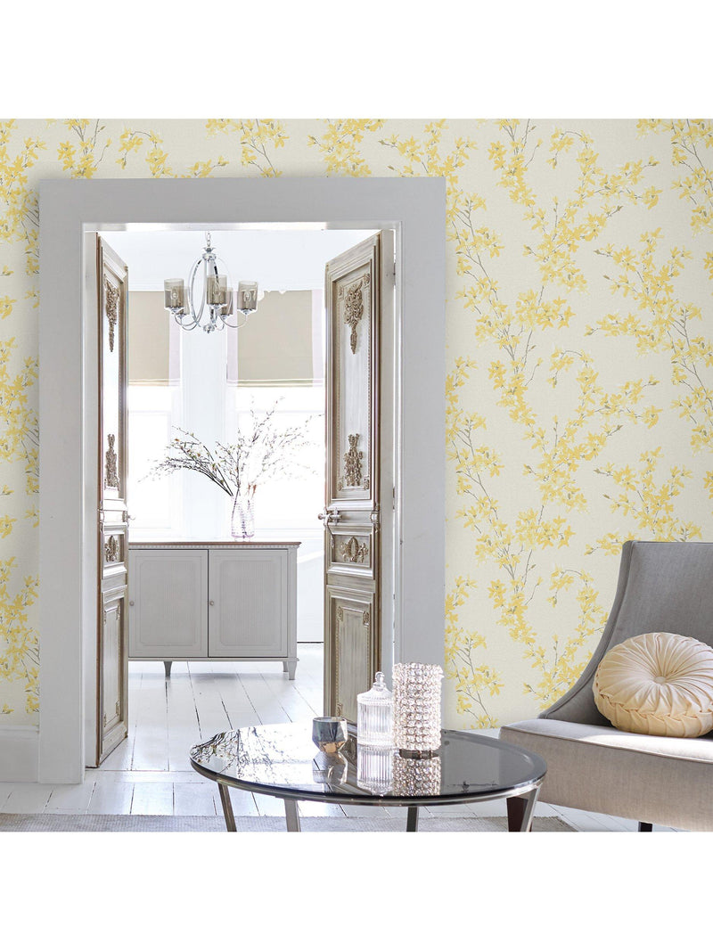 Laura Ashley Forsythia Wallpaper, UK version