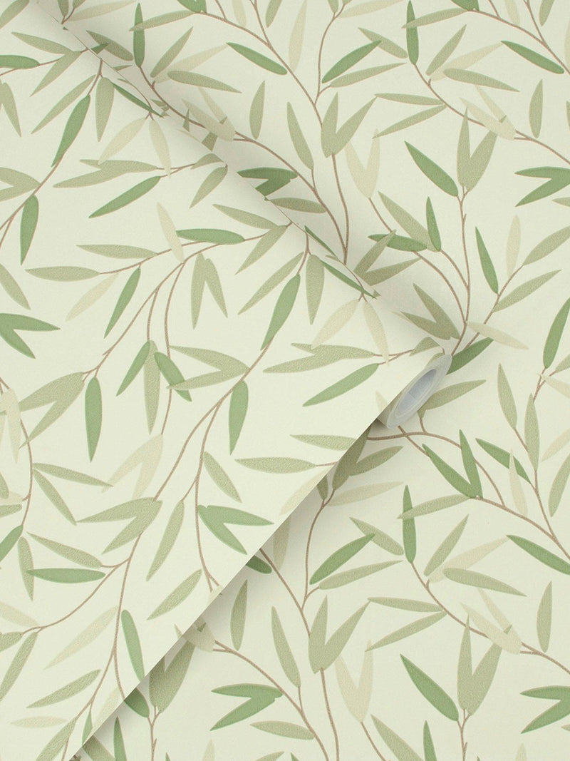 Laura Ashley Willow Leaf pattern wallpaper, UK version
