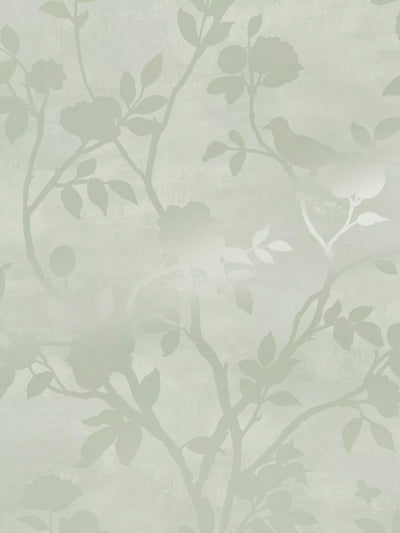 John Lewis Laura Ashley Eglantine Silhouette Wallpaper, Eau de Nil- Buy online at McGrocer