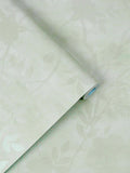 Laura Ashley Eglantine Silhouette Wallpaper in Eau de Nil, UK version