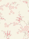 Laura Ashley Oriental Blossom pattern wallpaper for interior walls, UK version
