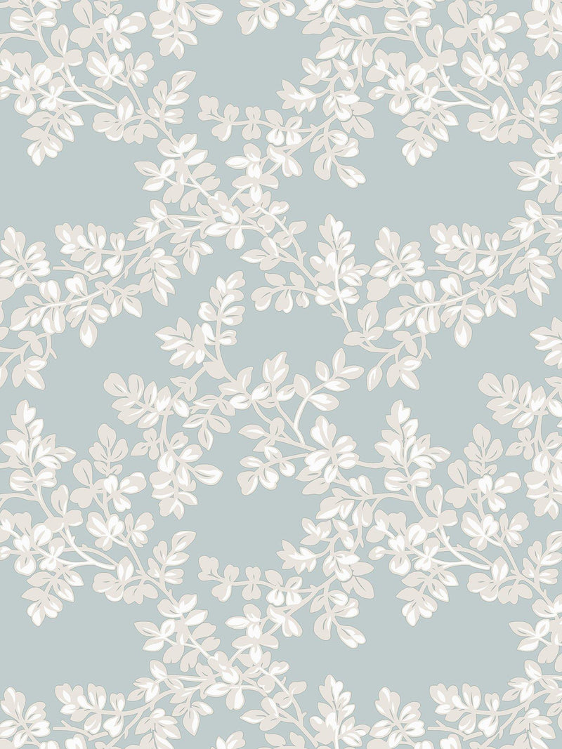 Laura Ashley Burnham wallpaper leaf trellis pattern , UK version