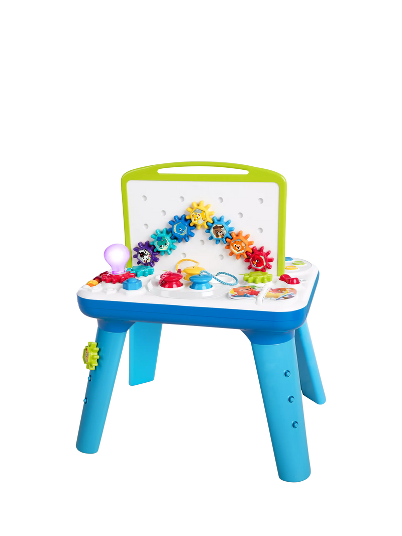 Baby Einstein Curiosity Table activity station with gears and lights - British product