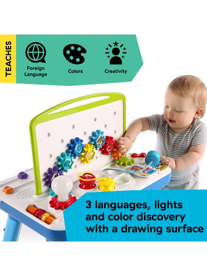 Baby Einstein Curiosity Table activity station with gears and lights - British product