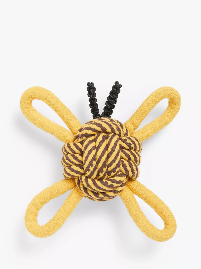 John Lewis chevron stripe rope dog toy for small to medium dogs, UK version