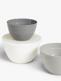 John Lewis nesting plastic mixing bowls set of 3 grey, UK version