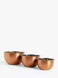 John Lewis nesting mixing bowls copper set of 3 - British product