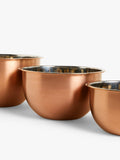 John Lewis nesting mixing bowls copper set of 3 - British product