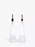 John Lewis clear glass oil and vinegar drizzler set, UK version