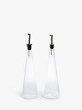 John Lewis clear glass oil and vinegar drizzler set, UK version