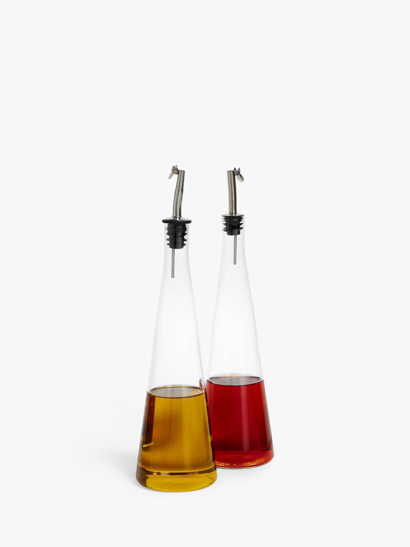 John Lewis clear glass oil and vinegar drizzler set, UK version