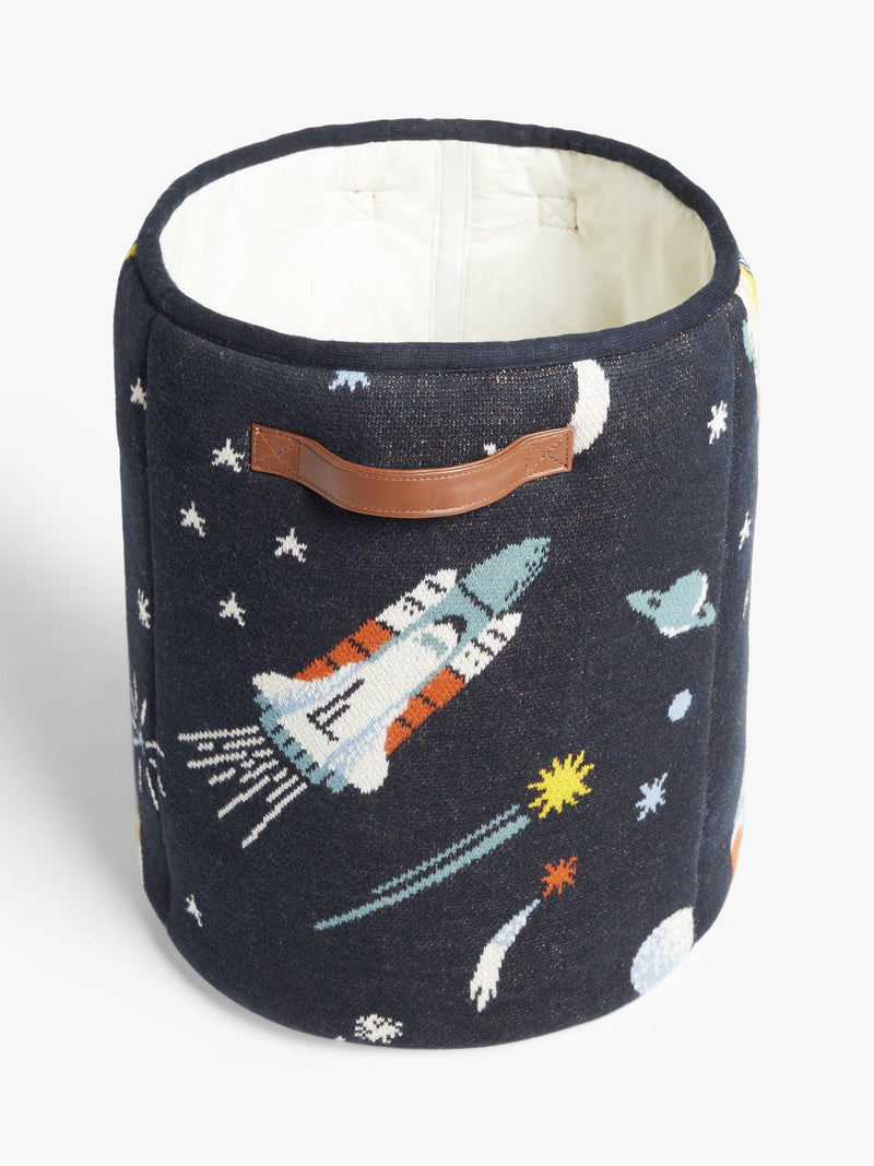 John Lewis outer space knit storage basket blue - British product