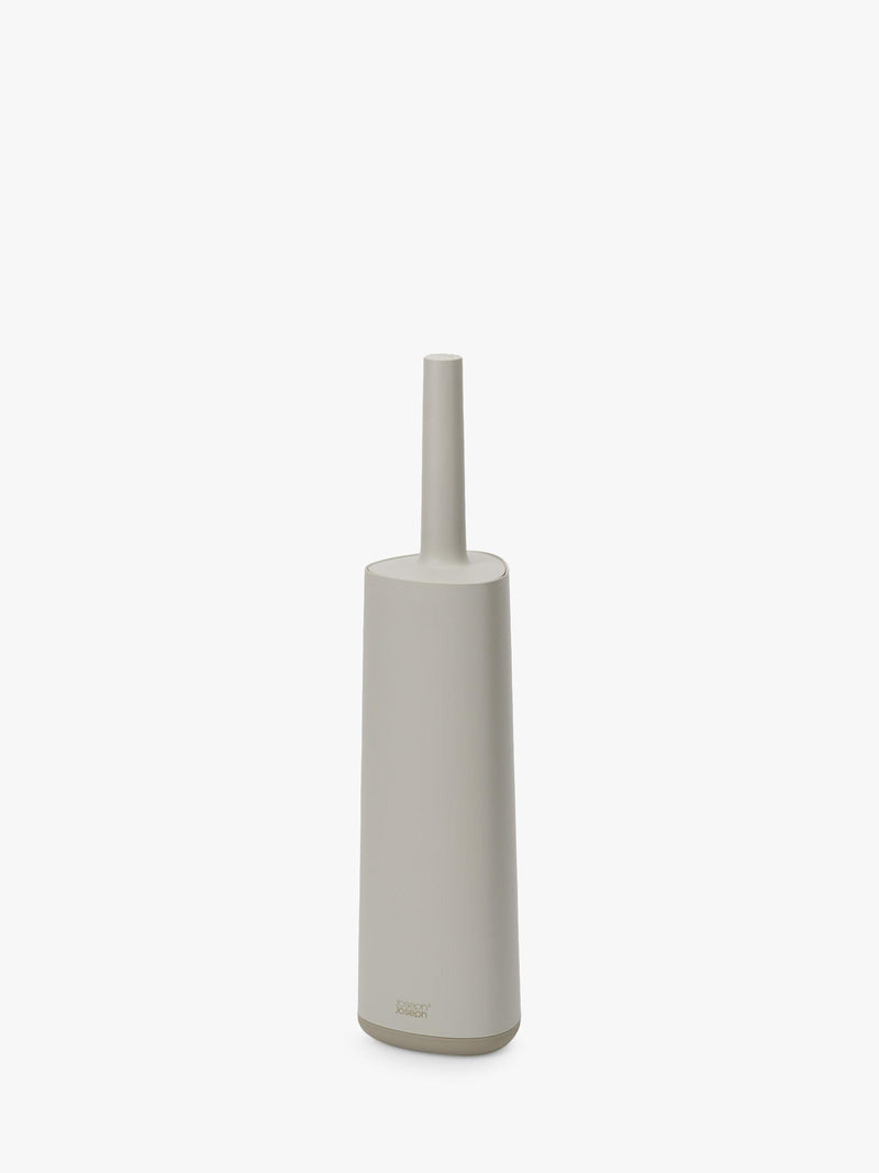 Joseph Joseph flexible triple-action toilet brush with smart holder in Ecru, UK version