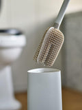 Joseph Joseph flexible triple-action toilet brush with smart holder in Ecru, UK version