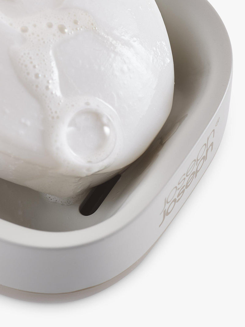 Joseph Joseph slim angled soap dish in ecru, UK version