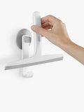 Joseph Joseph compact shower squeegee with storage holder, grey, UK version