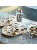 LSA International shot glasses on ash wood board, imported from the UK