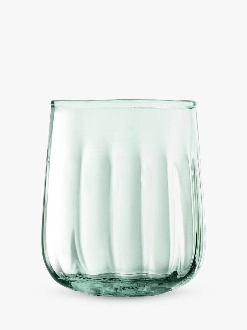 LSA International green glass tumblers set of 4 410ml, UK version