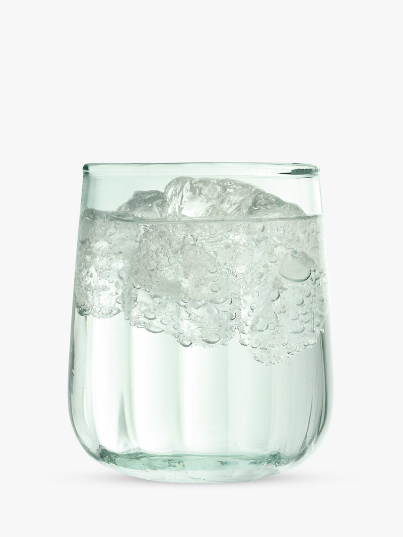 LSA International green glass tumblers set of 4 410ml, UK version