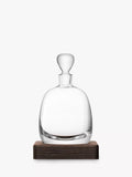 LSA International whisky decanter with walnut wood base 1.3L - British product