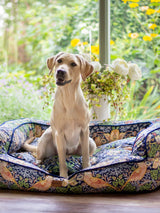 John Lewis Morris & Co. Strawberry Thief Dog Bed Medium- Buy online at McGrocer