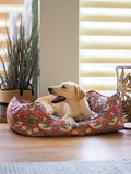 Morris & Co. strawberry thief dog bed red, imported from the UK