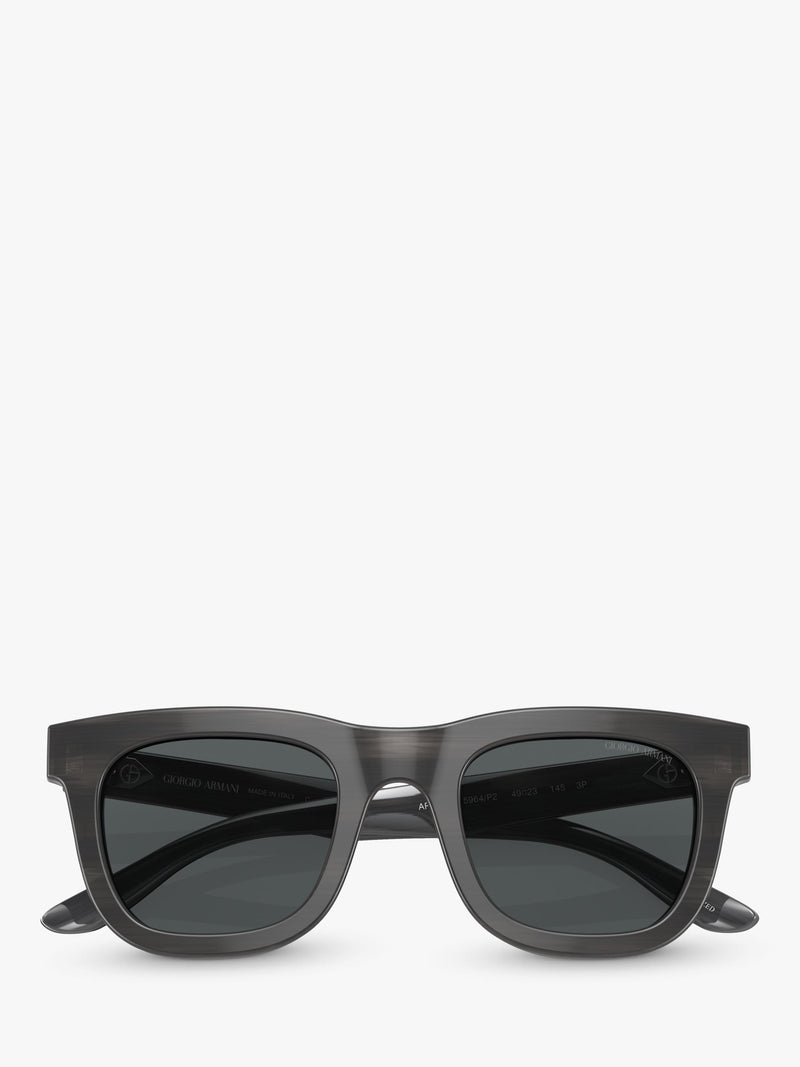 Armani Exchange D-Frame sunglasses polarised grey (British brand)