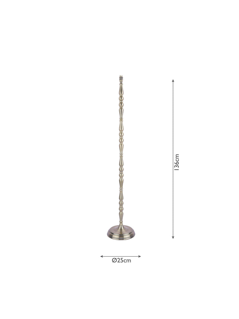 Laura Ashley Corey floor lamp in antique brass (British brand)