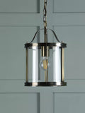 Laura Ashley pendant ceiling light in antique brass, UK version