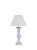 Laura Ashley Chedworth table lamp concrete base linen shade, UK version