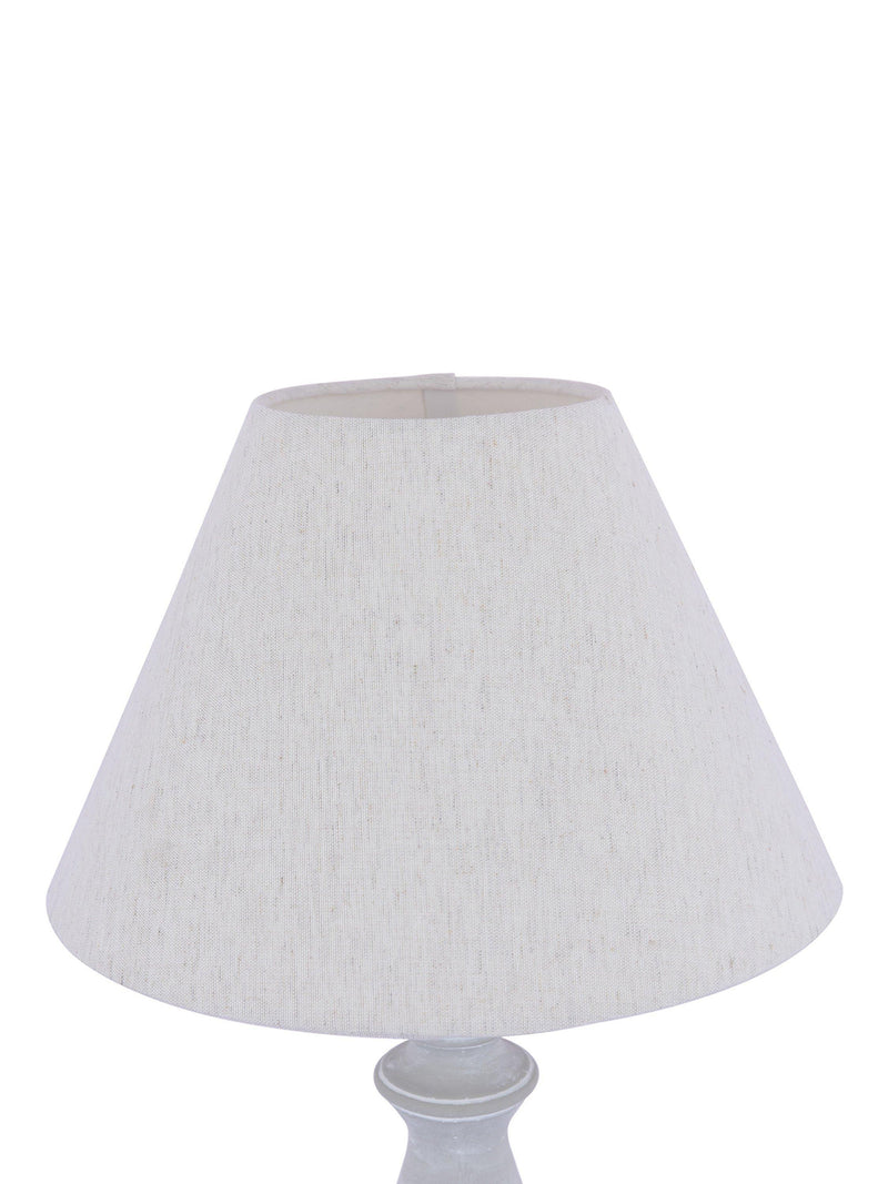 Laura Ashley Chedworth table lamp concrete base linen shade, UK version