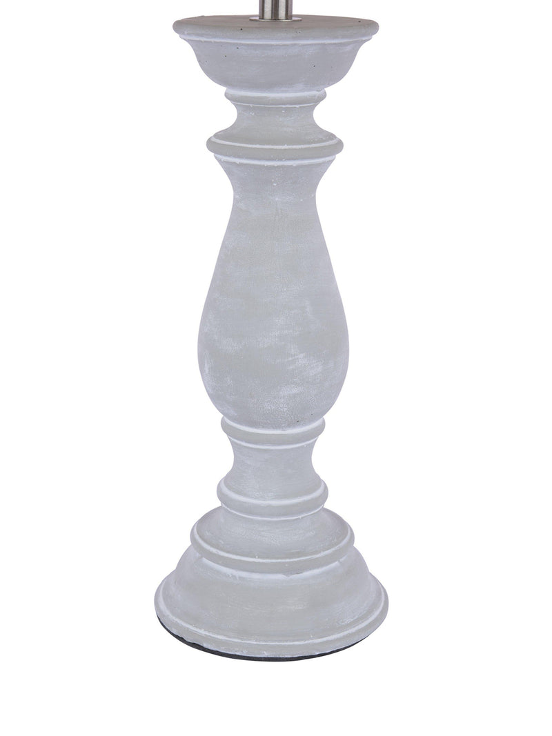 Laura Ashley Chedworth table lamp concrete base linen shade, UK version