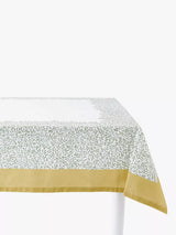 John Lewis Morris & Co. Spode Willow Cotton Tablecloth, Green/Multi, L180 x W140cm- Buy online at McGrocer