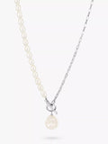 Dower & Hall keshi pearl necklace silver white - British product