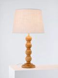 Laura Ashley Maria wooden table lamp natural oak, imported from the UK