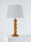 Laura Ashley Maria wooden table lamp natural oak, imported from the UK
