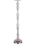 Laura Ashley floor lamp polished nickel silk shade, imported from the UK