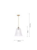 Laura Ashley Callaghan pendant ceiling light antique brass (British brand)