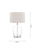 Laura Ashley Ockley touch table lamp polished chrome - British product