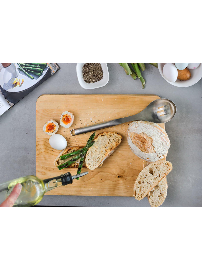 Premium Stainless Steel Slotted Spoon - Silver