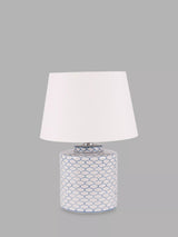 John Lewis Pacific Demetri Glazed Ceramic Table Lamp, Grey- Buy online at McGrocer