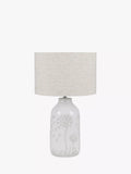 Pacific Flora freestanding ceramic table lamp white - British product