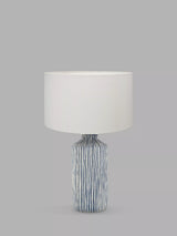 John Lewis Pacific Bude Glazed Table Lamp, Blue- Buy online at McGrocer