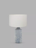 Pacific Bude glazed table lamp blue - British product
