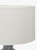 Pacific Bude glazed table lamp blue - British product