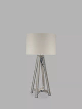John Lewis Pacific Whitby Wooden Table Lamp, Grey- Buy online at McGrocer