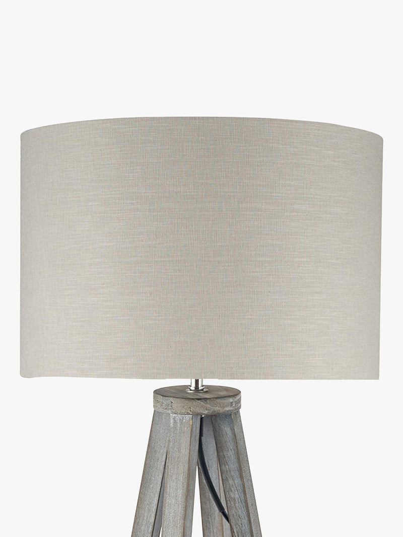 Pacific wooden table lamp grey Whitby, imported from the UK