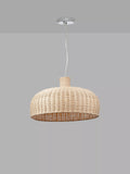 Pacific Caswell rattan dome pendant ceiling light natural finish British brand