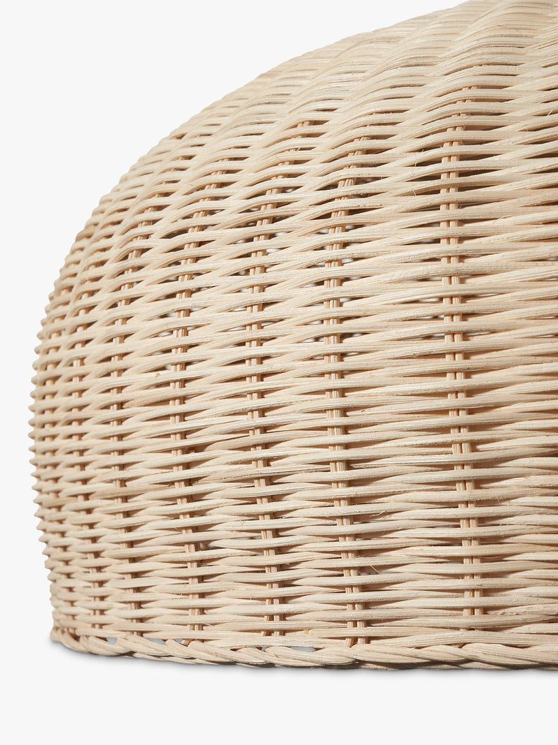 Pacific Caswell rattan dome pendant ceiling light natural finish British brand