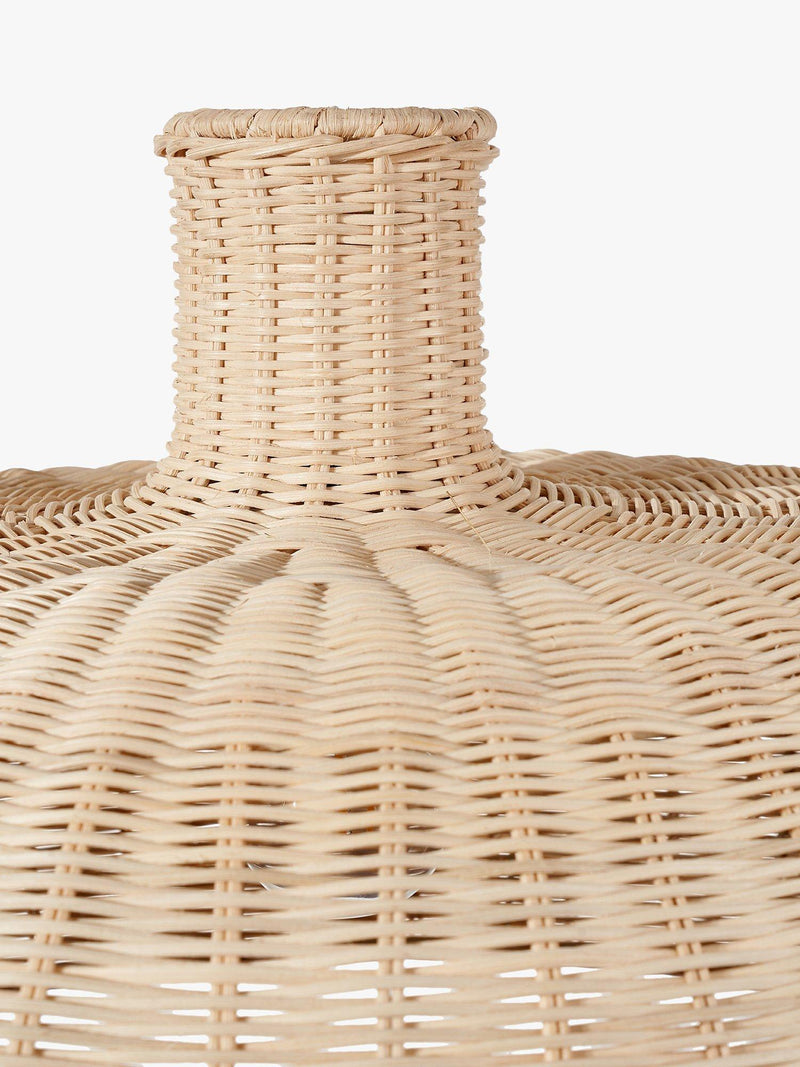 Pacific Caswell rattan dome pendant ceiling light natural finish British brand